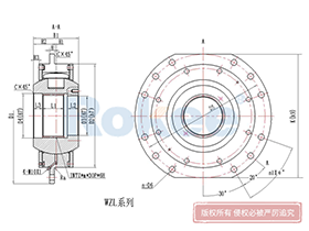 DQ/WZL Drum Coupling,Barrel Coupling Exploded View
