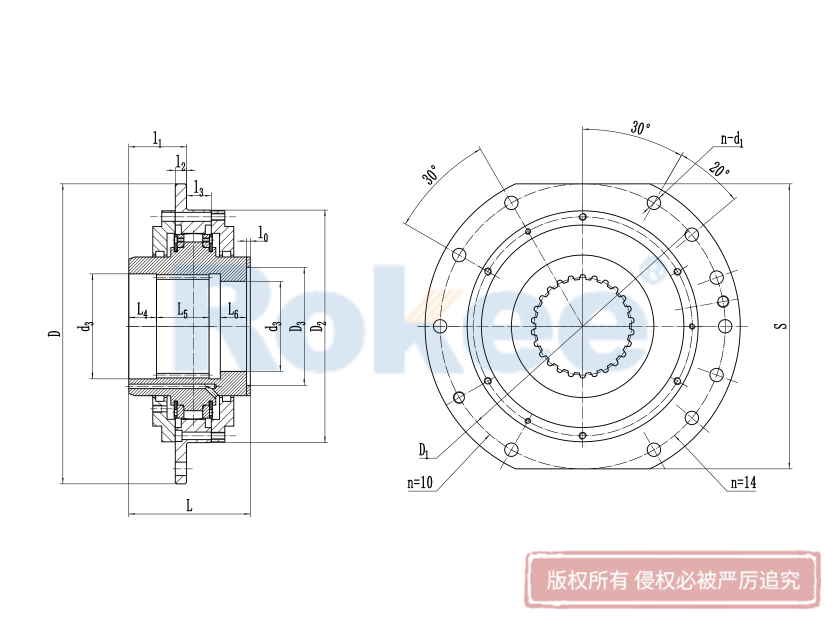 延安WJ联轴器,延安WJ卷筒联轴器